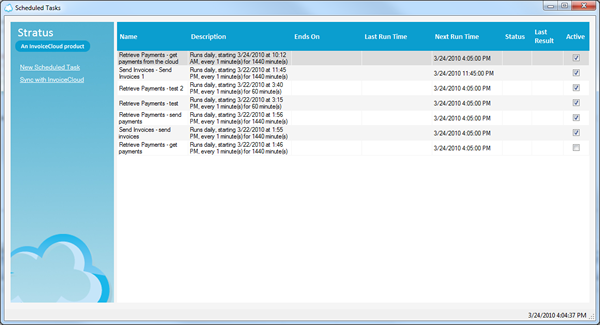 Stratus Scheduled Tasks